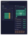 Dark mode of the application