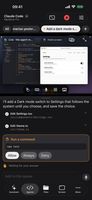 An agent asks to run a command: tap Allow, Always or Deny, with the Mac screen beside the chat