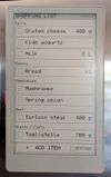 PaperMono Shopping List screenshot 1