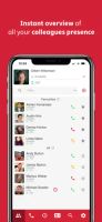 Instantly see who's online, available or on a call with inbuilt presence information