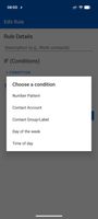 Condtions to choose from
