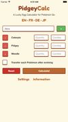 PidgeyCalc screenshot 1