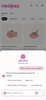 AI Chef: ask what to cook tonight and he picks ideas, even from your own recipes
