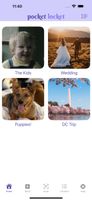 The main page of Pocket Locket, showing all the Lockets you've been sent.