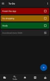 A Todolist where tasks can be sorted by priority