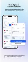 Search flights priced in both cash and points, with the value per point shown for every option.