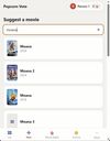 Search by title and add it to the shared list, with its poster, summary, runtime, ratings, and trailer included. 