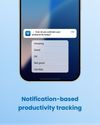 Notification-based productivity tracking