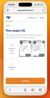 Rearrange multiple pages before sending fax