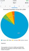Interpret data from pie charts
