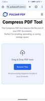 Free Compress Pdf File with Pulsar PDF