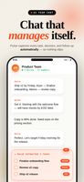  Your team chats normally. Pulse's AI watches every message and automatically extracts tasks, assigns owners, and sets deadlines — no manual tagging needed.