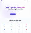 Privacy-first QR code generator with 16 types including WiFi, vCard, and URL. All processing happens in your browser - no signup, no data collection.