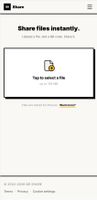 File drop screen