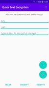 Type in key, salt and text content