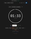 Timer mid-session, category selected