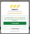 Result screen