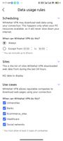 the data usage rules, help users to determine when their traffic is allowed to be collected