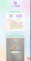 Profile score with your potential score and a first-impression read of the cover photo