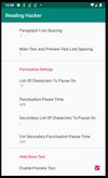 Different Punctuation Pauses Configuration