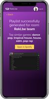 Generated playlist for a group of people using Spotify