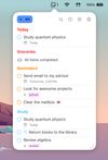 Reminders MenuBar app (Light Appearance)