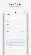 Workout — Tap sets to check them off. Weights calculated automatically from your max.