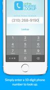 Simply enter a 10-digit phone number.