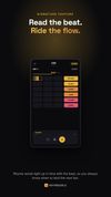 Rhyme Mode: rhyming words light up in time with the beat across a BPM-synced grid, so you know exactly when to land the next bar.