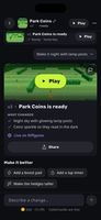 Your game is ready: play it, change it by chatting, or share the link.