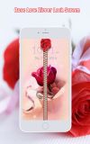 Rose Love Zipper Screen Lock screenshot 1