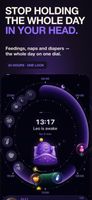 The 24-hour dial: sleep as arcs, feeds and diapers as marks