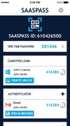 SAASPASS screenshot 1