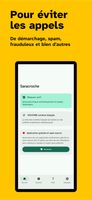 Text at the top:
‘To avoid telemarketing calls, spam, fraudulent calls and many others’

Below is a screenshot of the app's home screen. At the bottom is the menu with ‘Report’, “Help” and ‘Settings’.

Statistics with Active blocker: 16,643,100 numbers automatically blocked. List based on telephone operator prefixes.

It specifies that it is open source/free, encouraging donations to support.