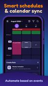 Run rules on a schedule or automatically during matching calendar events.
