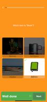 Learn vocabulary through picture flashcards.