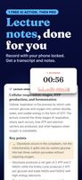 Record a lecture and get a transcript and notes
