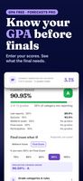 Grade tracking and GPA, with forecasts in Pro