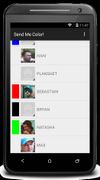 list of your contacts with color statuses