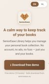 Welcome screen — clean and simple