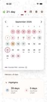 Sera Period tracker screenshot 1