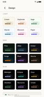 Twenty colour themes to make the grid your own.