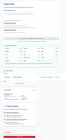 Live event task status and other project details.