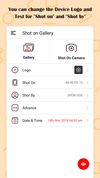 ShotOn Stamp Camera: Auto Add Shot On Photos screenshot 1