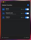 SidebarFavorites screenshot 3