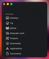 SidebarFavorites screenshot 2