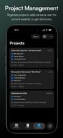 Organize projects, add contacts, see the current weather or get directions.