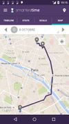 Map of daily movements.