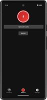 The record page of the SmartStow app, showing the Start Recording and Upload Audio buttons