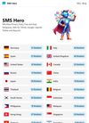 Landing Page. Choose a number from multiple countries.